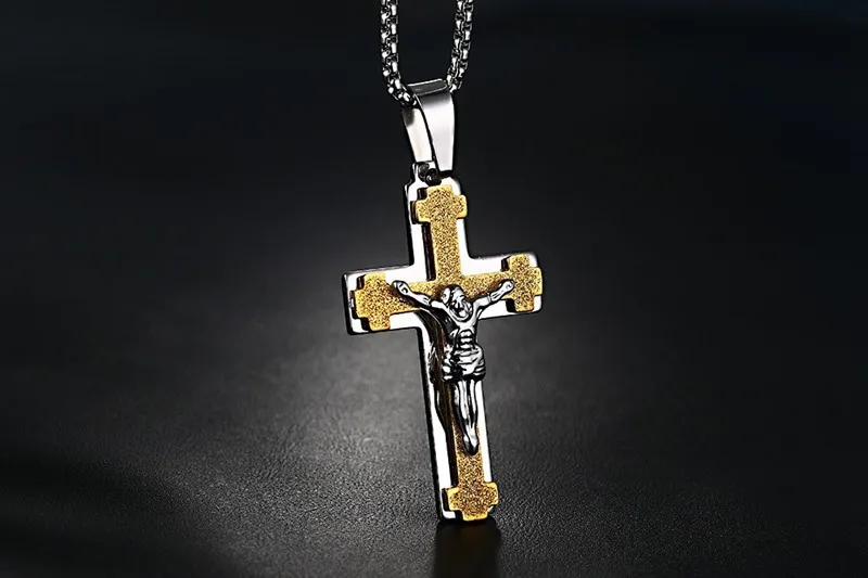 FD06 Trend Jewelry Jesus Cross Hanging Necklace with High Quality Sandblasted s925 silver Cross Hanging Necklace
FD06 Trend Jewelry Jesus Cross Hanging Necklace with High Quality Sandblasted s925 silver Cross Hanging Necklace