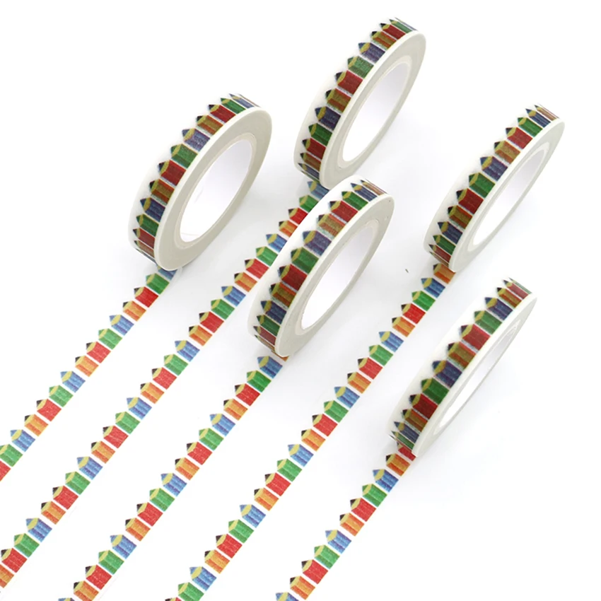 Colored Pencil Tip Slim Washi Tape Set DIY Office Stationery Masking Paper Decorative Scrapbook Sticky Stickers 1PCS
Colored Pencil Tip Slim Washi Tape Set DIY Office Stationery Masking Paper Decorative Scrapbook Sticky Stickers 1PCS