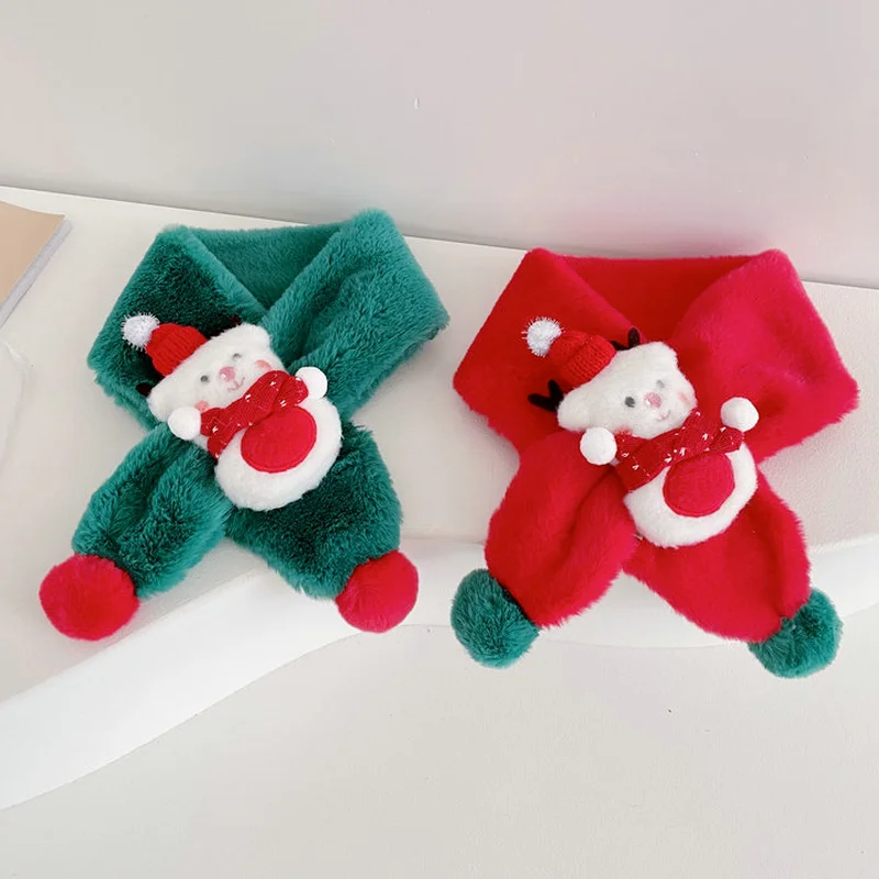 Christmas Children's Gift Cute Cartoon Snowflake Bear Plush Kids Scarf Winter Warm Girl Fur Ball Scarf Toddler Scarfs for Boys
Christmas Children's Gift Cute Cartoon Snowflake Bear Plush Kids Scarf Winter Warm Girl Fur Ball Scarf Toddler Scarfs for Boys