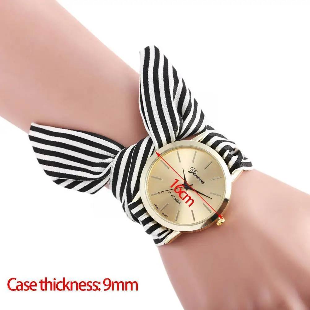 Fashion Women Watch Striped Floral Cloth Bow Female Round часы Girls Watch наручные Tied Gifts Quartz Student Dial Hands же D3B0
Fashion Women Watch Striped Floral Cloth Bow Female Round часы Girls Watch наручные Tied Gifts Quartz Student Dial Hands же D3B0