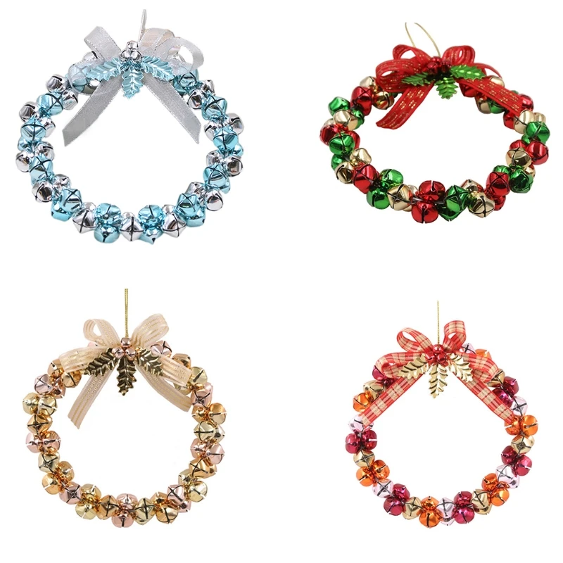 18cm/7in Christmas Wreath Xmas Tree Hanging Ornament w/ 50pcs Jingle Bells for Seasonal Holiday Setting Props Room Decor
18cm/7in Christmas Wreath Xmas Tree Hanging Ornament w/ 50pcs Jingle Bells for Seasonal Holiday Setting Props Room Decor