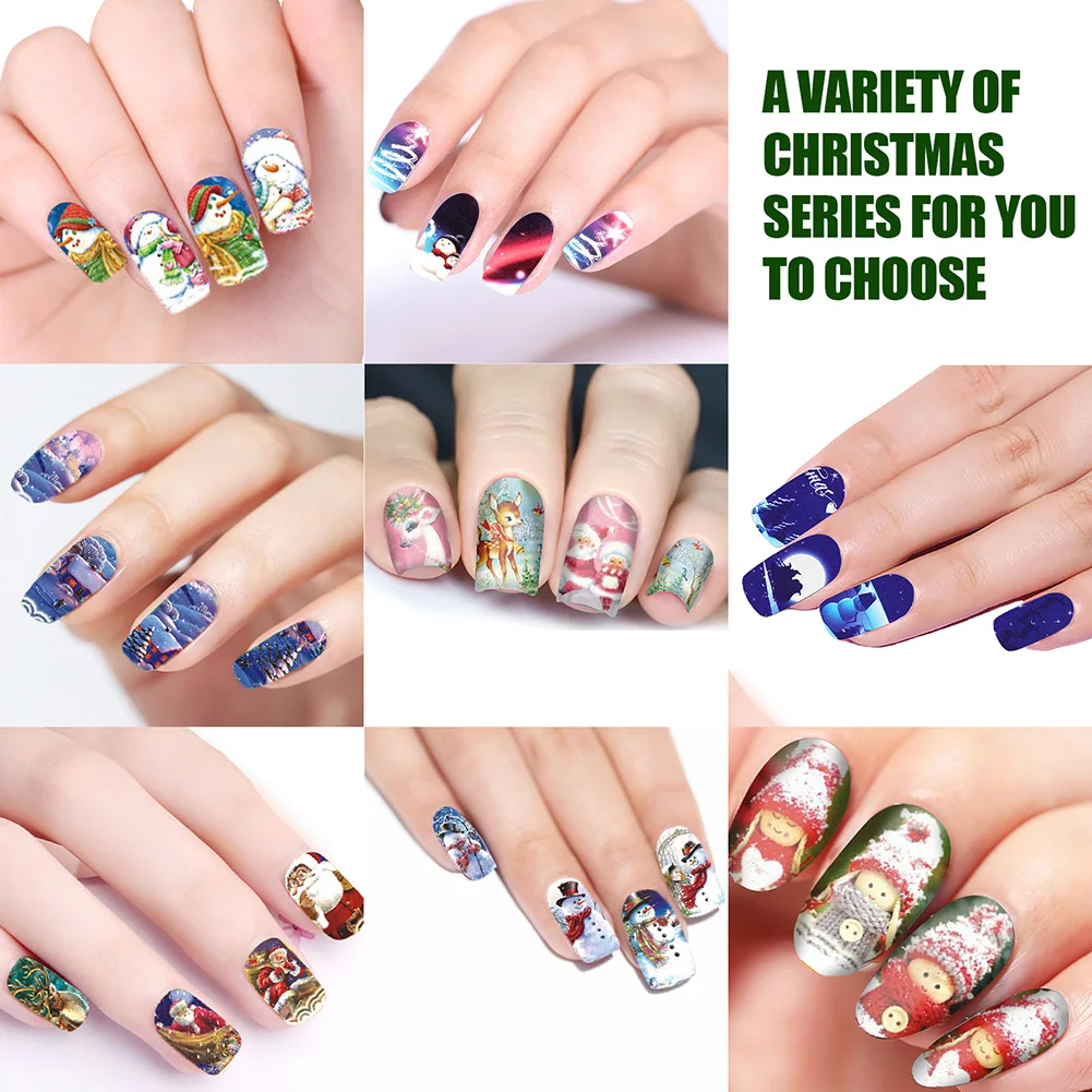 12Pcs/set Christmas Nail Sticker Santa Claus Elk Snowman Gift Christmas Hat Full Wrap Xmas Cartoon Winter Decal Nails Art
12Pcs/set Christmas Nail Sticker Santa Claus Elk Snowman Gift Christmas Hat Full Wrap Xmas Cartoon Winter Decal Nails Art
