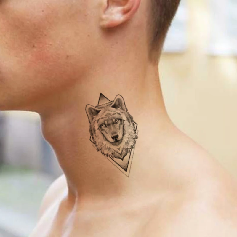 Waterproof Temporary Tattoo Sticker Geometric Wolf Sketch Tattoos Design Flash Body Art Arm Neck Fake Small Size Tatoo Women Men
Waterproof Temporary Tattoo Sticker Geometric Wolf Sketch Tattoos Design Flash Body Art Arm Neck Fake Small Size Tatoo Women Men