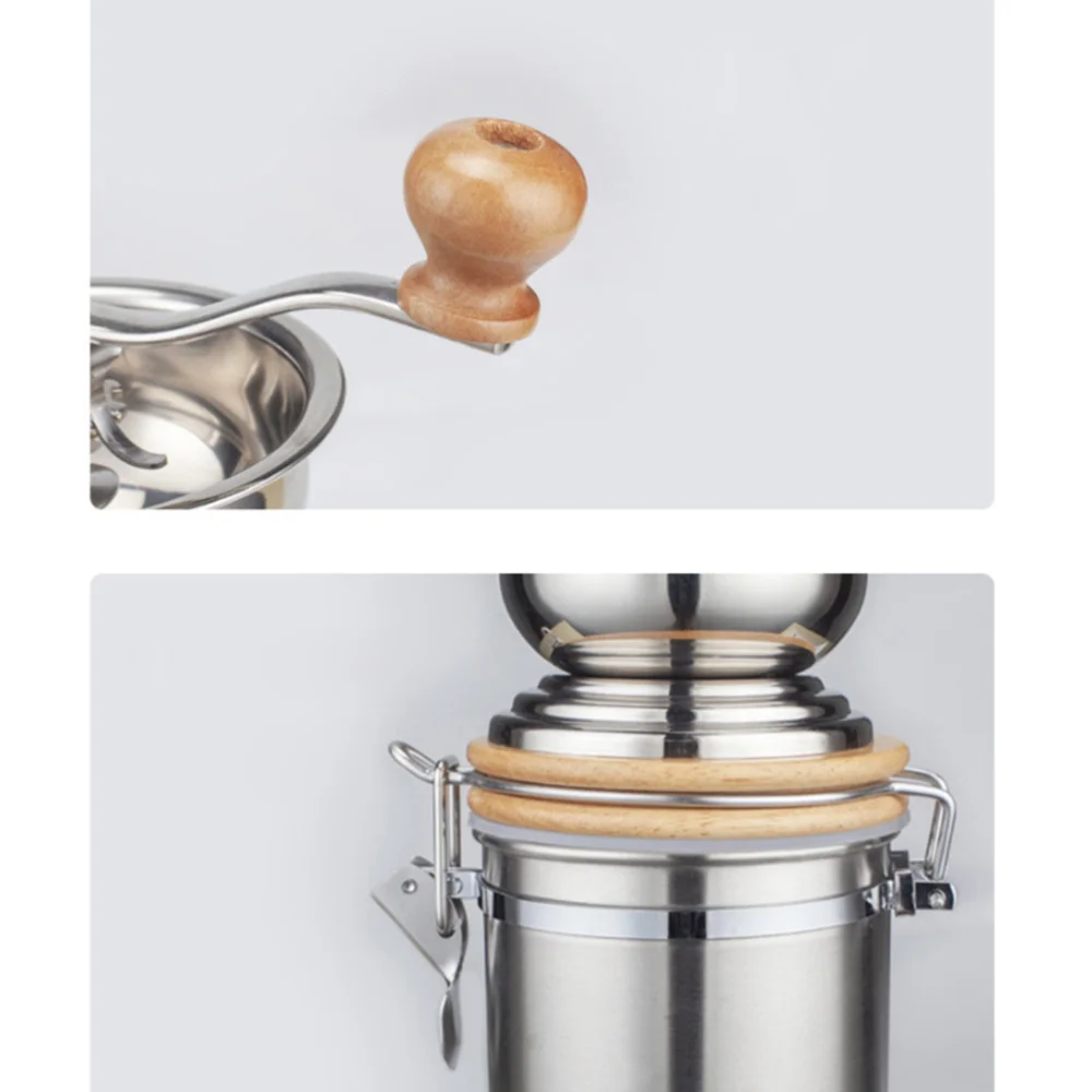 Stainless Steel Container Manual Coffee Bean Grinder Mills Machine Hand Conical Coffee Burr Grinder Pepper Spice Mills Kitchen T
Stainless Steel Container Manual Coffee Bean Grinder Mills Machine Hand Conical Coffee Burr Grinder Pepper Spice Mills Kitchen T