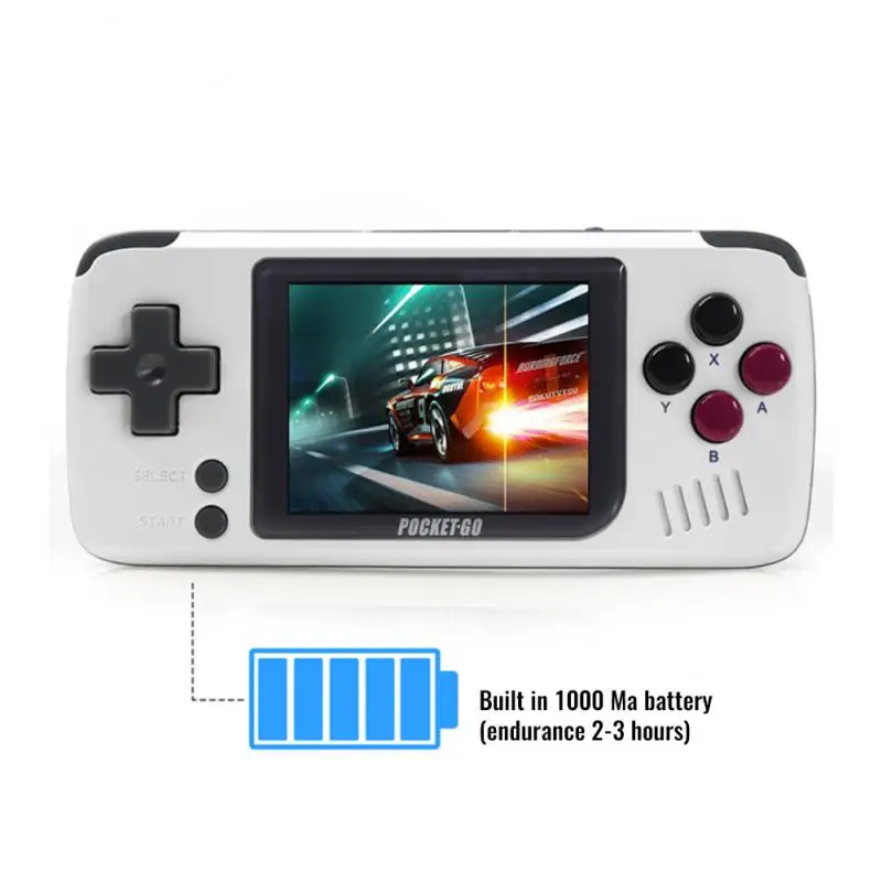 

Игровая консоль PocketGo, ретро портативная игровая консоль с экраном 2,4 дюйма, портативные детские игровые плееры с картой памяти 32 Гб