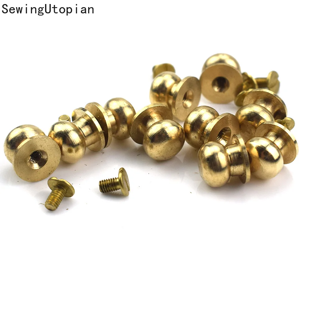 50PCS 6/7/8/9/10mm Knob Screw Rivets Studs Leather Belt Round Monk Head Rivets Spikes Nail Buckles DIY Crafts Decor Accessories
50PCS 6/7/8/9/10mm Knob Screw Rivets Studs Leather Belt Round Monk Head Rivets Spikes Nail Buckles DIY Crafts Decor Accessories