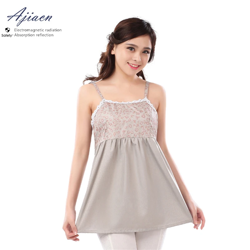 Ajiacn Electromagnetic radiation protective 50% silver fiber Sexy slip dress Computer phone radiation EMF shielding clothing 
Ajiacn Electromagnetic radiation protective 50% silver fiber Sexy slip dress Computer phone radiation EMF shielding clothing