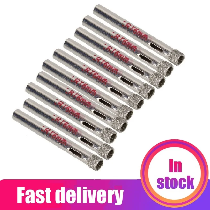 6mm Gold Diamond Drill Bit Hole Saw Glass Granite Cutter Opener Bits for Marble Granite Tile Ceramic Glass Tile cutter 10PCs
6mm Gold Diamond Drill Bit Hole Saw Glass Granite Cutter Opener Bits for Marble Granite Tile Ceramic Glass Tile cutter 10PCs