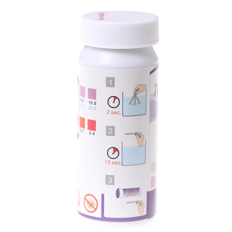 50pcs/box Swimming Pool Test Paper Residual Chlorine PH Value Alkalinity Hardness Test Strip
50pcs/box Swimming Pool Test Paper Residual Chlorine PH Value Alkalinity Hardness Test Strip