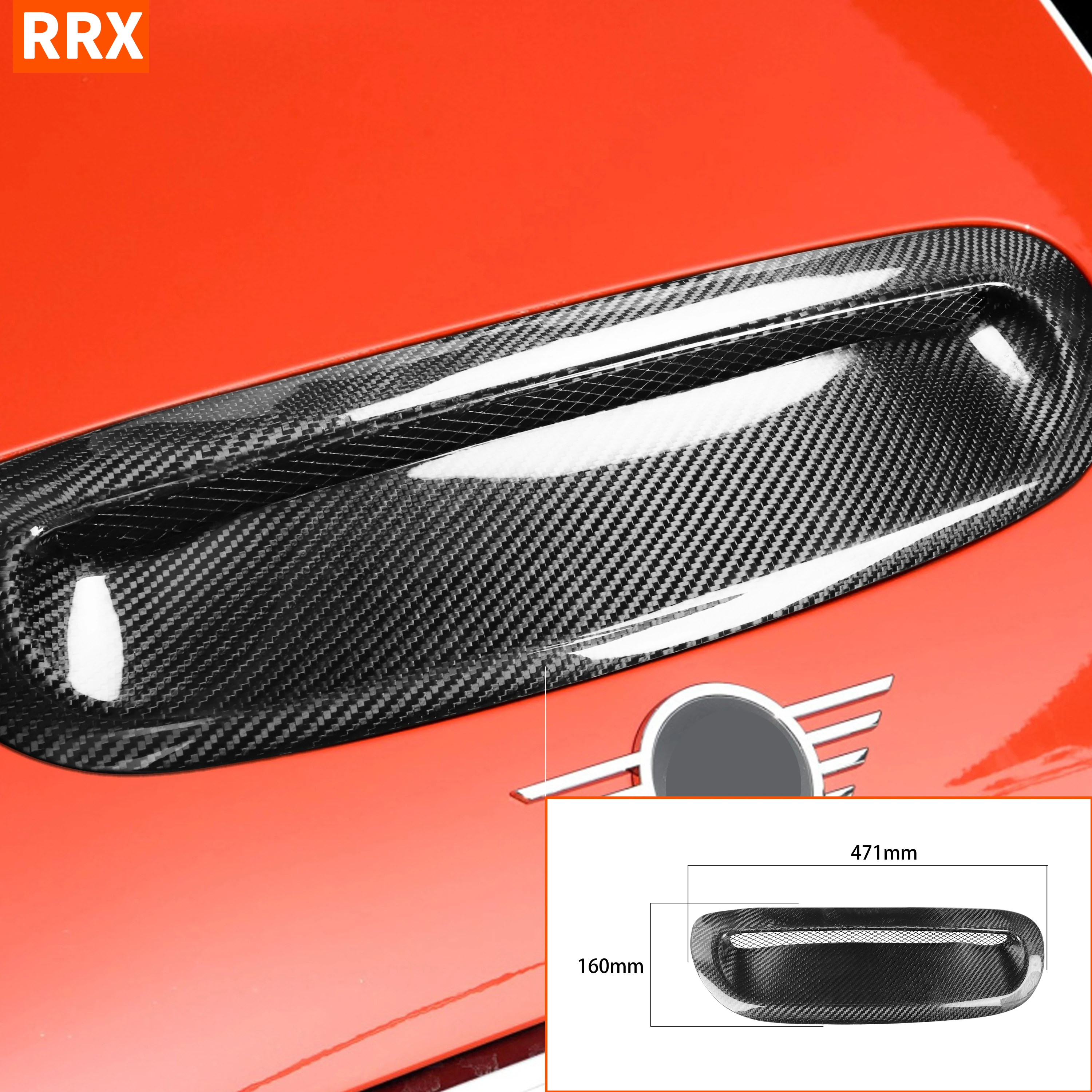 For MINI Cooper S R53 Carbon Fiber Front Hood Vents Scoop Replacement Modified Parts Bonnet Inlet Cover Car Tuning Accessories
For MINI Cooper S R53 Carbon Fiber Front Hood Vents Scoop Replacement Modified Parts Bonnet Inlet Cover Car Tuning Accessories