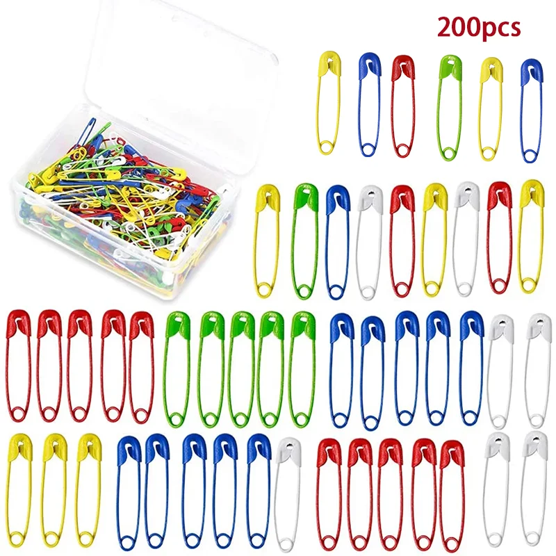 LMDZ 200 Pieces Safety Pins, 27mm/1inch Colourful Painted Safety Pins, Large Safety Pins for Art Craft Sewing Jewelry Making
LMDZ 200 Pieces Safety Pins, 27mm/1inch Colourful Painted Safety Pins, Large Safety Pins for Art Craft Sewing Jewelry Making