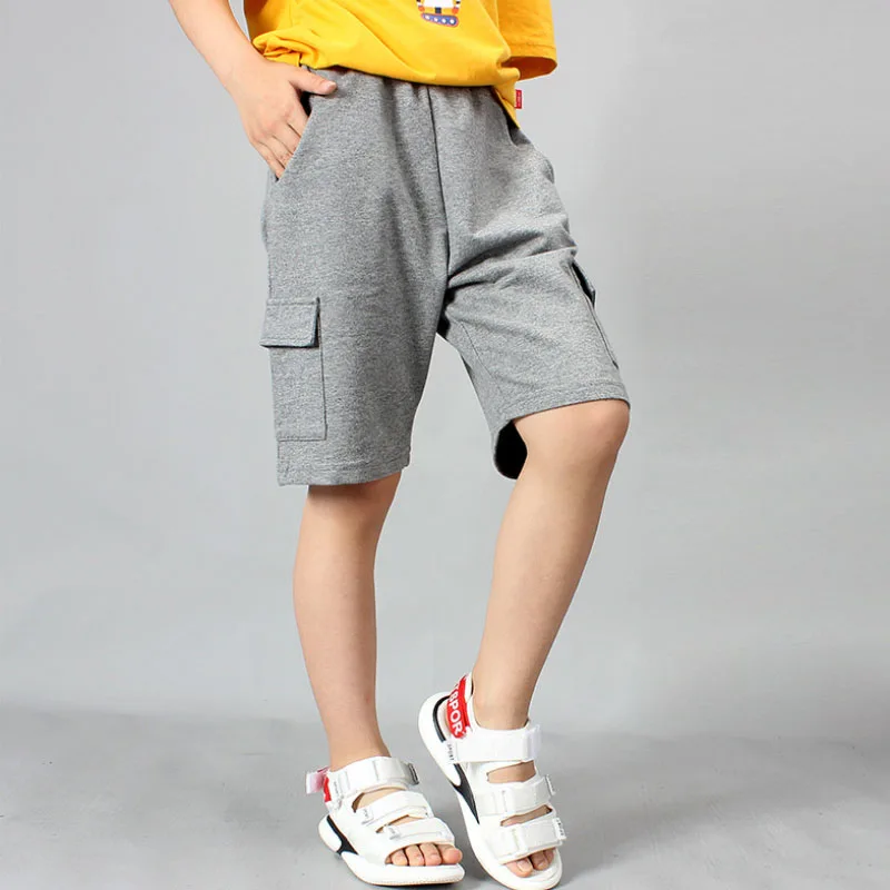 Sweatpants for boys Sweet Five points Solid color pocket Korean loose casual pants 5-13 years old fashion Quality child clothing
Sweatpants for boys Sweet Five points Solid color pocket Korean loose casual pants 5-13 years old fashion Quality child clothing