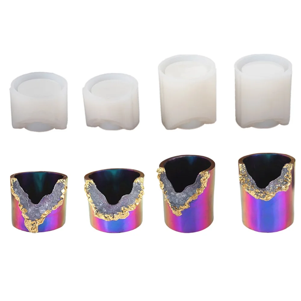4Pcs/Set Diy Epoxy Eesin Crystal Candle Holder Candle Base Storage Cup Crystal Cluster Cup Mirror Silicone Mold
4Pcs/Set Diy Epoxy Eesin Crystal Candle Holder Candle Base Storage Cup Crystal Cluster Cup Mirror Silicone Mold
