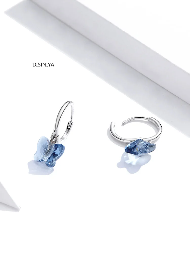 Genuine 925 Sterling Silver Crystal Butterfly Stud Earrings for Women silver Jewelry 2020 Brincos wedding Earring ESCE33959
Genuine 925 Sterling Silver Crystal Butterfly Stud Earrings for Women silver Jewelry 2020 Brincos wedding Earring ESCE33959