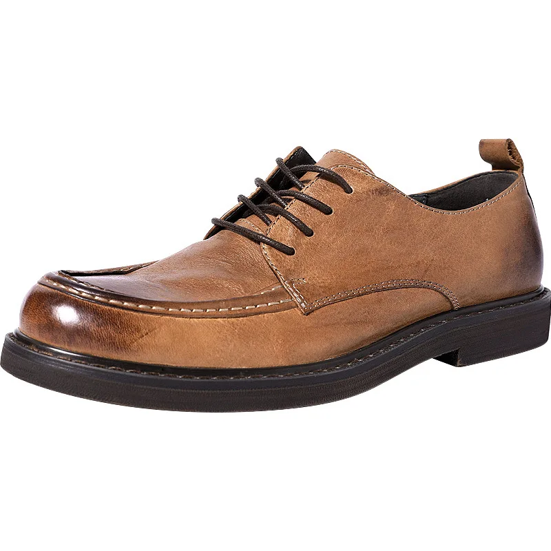Mens Business Dress All-match Mens Casual Shoes Soft Bottom Fashion Genuine Leather autumn winter British retro cowhide spring
Mens Business Dress All-match Mens Casual Shoes Soft Bottom Fashion Genuine Leather autumn winter British retro cowhide spring