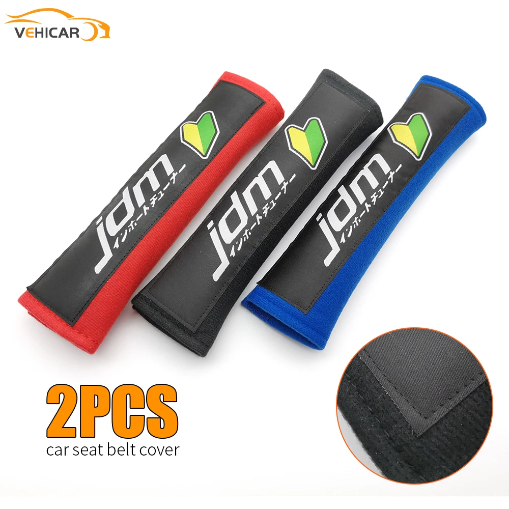 VEHICAR 2PCS JDM Style Car Seat Belt Cover Seat Belt Pads Cotton For Driver Shoulder Protector Car Logo knitting Accessories
VEHICAR 2PCS JDM Style Car Seat Belt Cover Seat Belt Pads Cotton For Driver Shoulder Protector Car Logo knitting Accessories