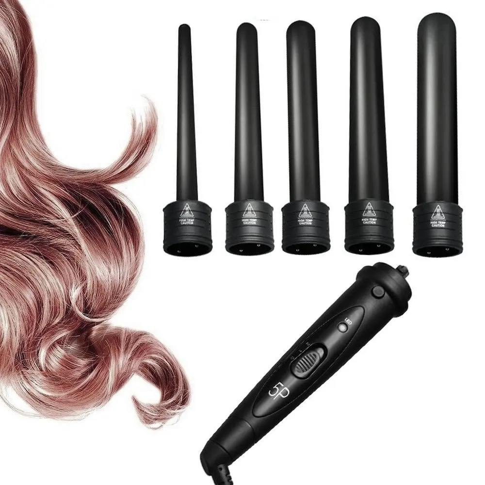 Professional Hair Curler Bar 5 in 1 Hair Curling Iron Wand Set Interchangeable 5 Parts Hair Iron Curler Hair Waver Crimper
Professional Hair Curler Bar 5 in 1 Hair Curling Iron Wand Set Interchangeable 5 Parts Hair Iron Curler Hair Waver Crimper