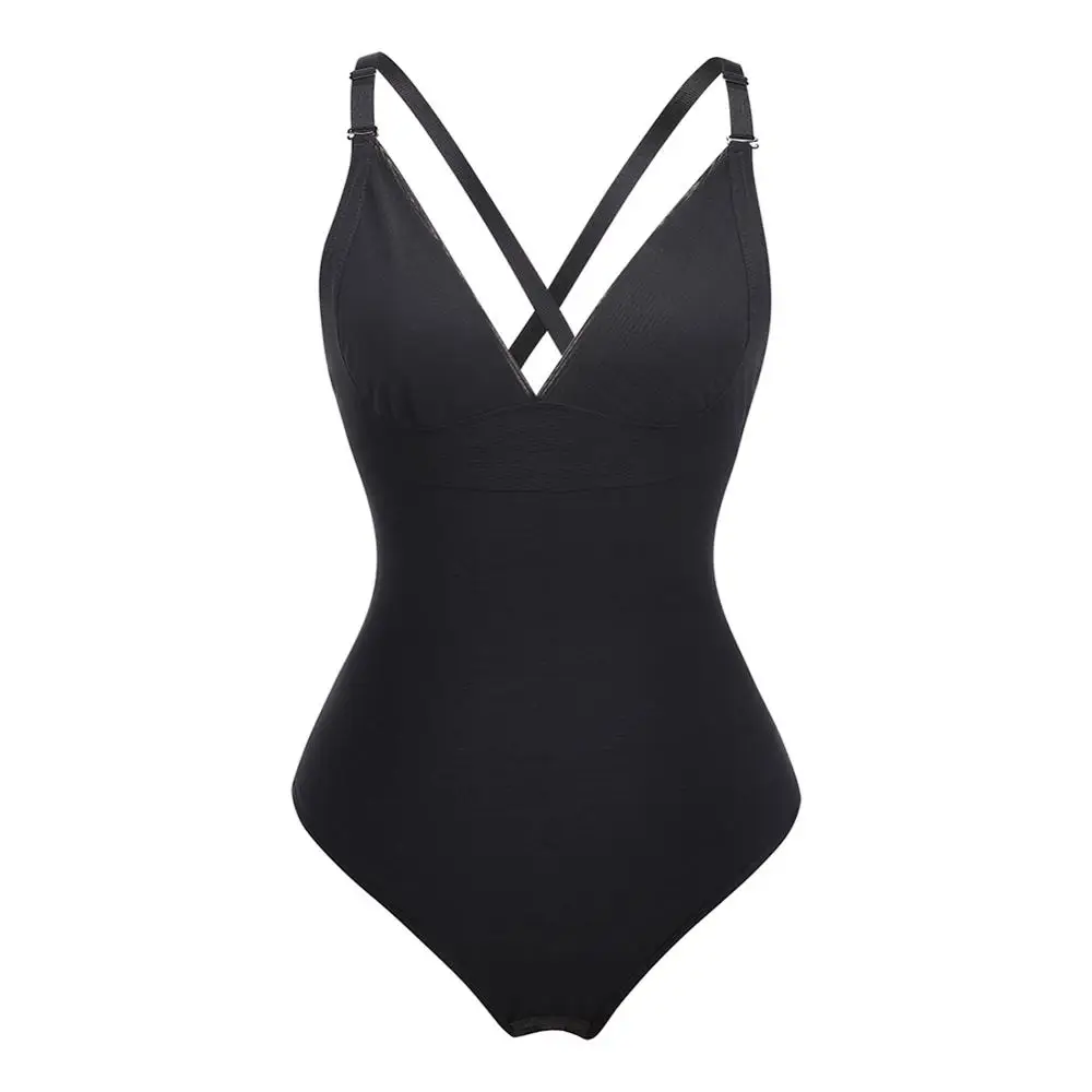 Waist Trainer Body Tummy Shapewear Faja Women Deep V Bodysuit Backless Plunge Thong Push Up Padded Bra
Waist Trainer Body Tummy Shapewear Faja Women Deep V Bodysuit Backless Plunge Thong Push Up Padded Bra