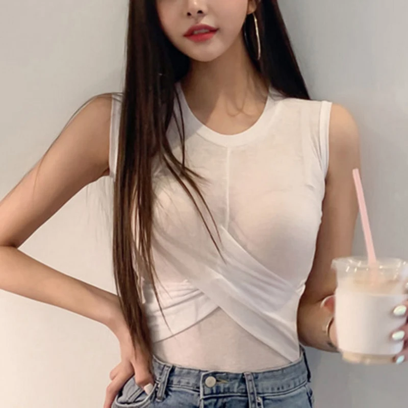 O Neck Summer See Through Crop Top Sleeveless Women Sexy Basic T Shirt White Off Shoulder Ribbed Black Tank Top Casual 2023
O Neck Summer See Through Crop Top Sleeveless Women Sexy Basic T Shirt White Off Shoulder Ribbed Black Tank Top Casual 2023