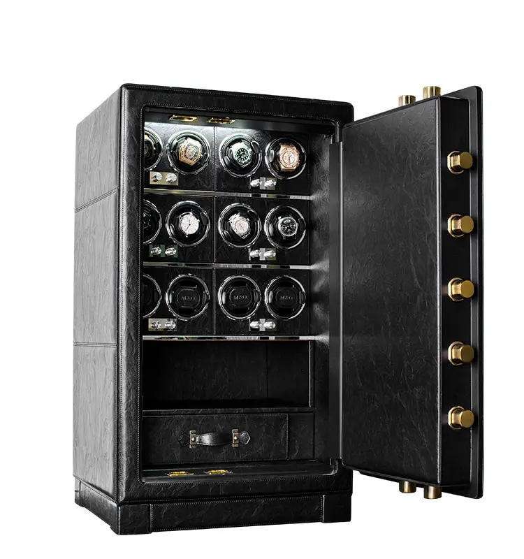 LUNDA Theftproof Watch winder safe box for Automatic watches strongebox collection with TPD 5 mode control
LUNDA Theftproof Watch winder safe box for Automatic watches strongebox collection with TPD 5 mode control