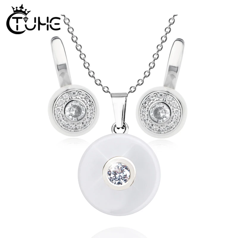 Pink Crystal Pendant Necklace Earrings Ring Cubic Zircon Trendy Party Never Fade Healthy Ceramic Jewelry Sets Women New Design
Pink Crystal Pendant Necklace Earrings Ring Cubic Zircon Trendy Party Never Fade Healthy Ceramic Jewelry Sets Women New Design