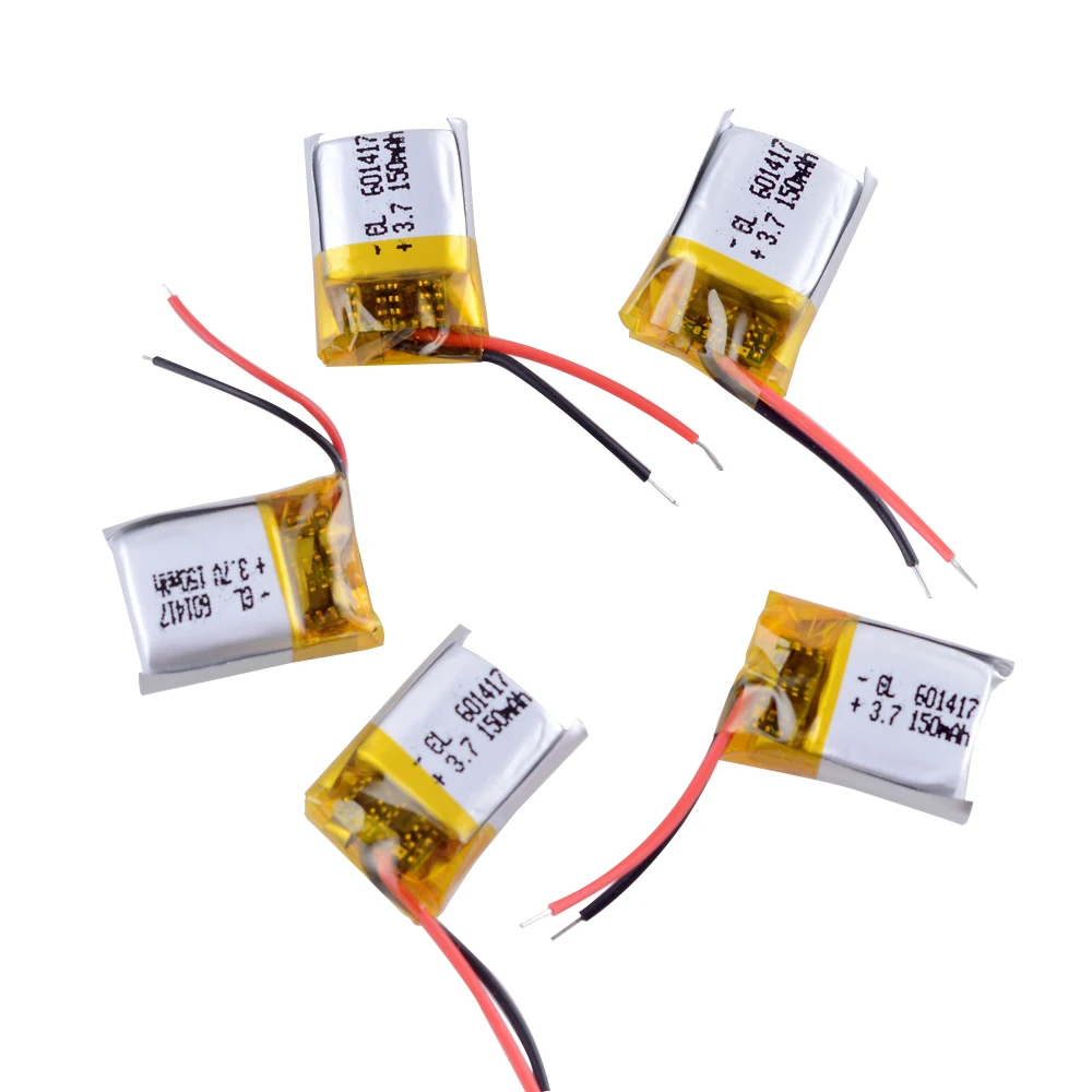 10pcs/Lot 3.7V 150mAh LiPo Rechargeable Battery Lithium Polymer li ion 601417 For Mp4 Mp5 DVD E-book bluetooth headset headphone
10pcs/Lot 3.7V 150mAh LiPo Rechargeable Battery Lithium Polymer li ion 601417 For Mp4 Mp5 DVD E-book bluetooth headset headphone