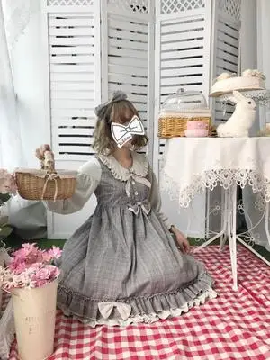 OP Gothic Lolita Dress Maid Court Sweet Girl Cute Plaid Bowknot Falbala Doll Collar Long Sleeve Dress Lolita Cosplay Costume
OP Gothic Lolita Dress Maid Court Sweet Girl Cute Plaid Bowknot Falbala Doll Collar Long Sleeve Dress Lolita Cosplay Costume