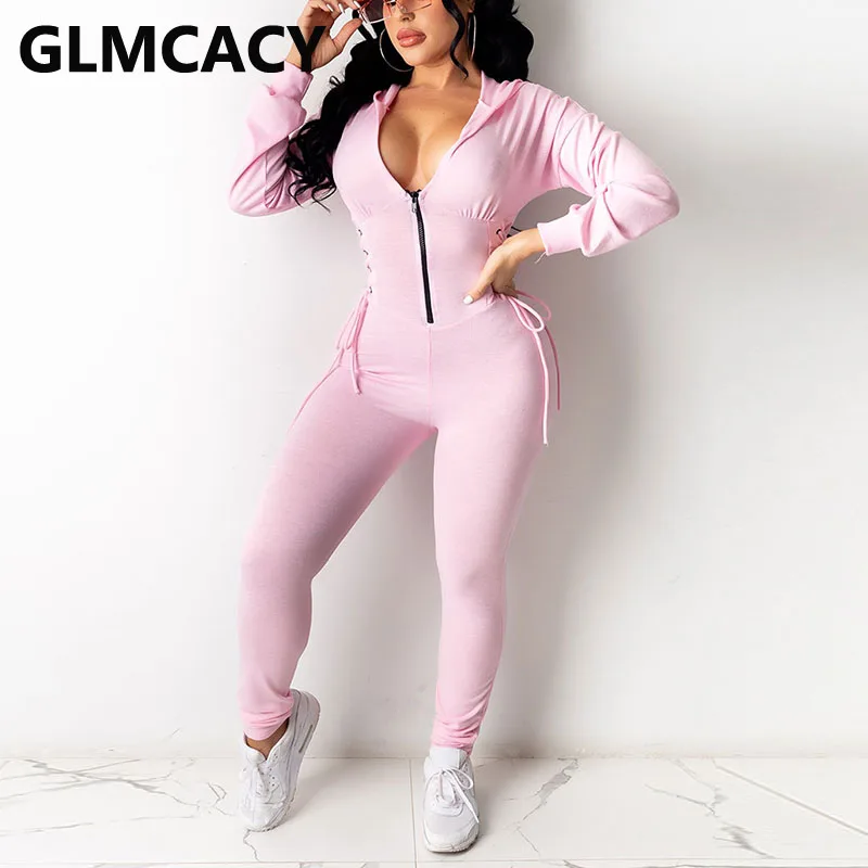 Women Long Sleeve Zipper Front Hooded Jumpsuits Casual Solid Corset Slim Overalls
Women Long Sleeve Zipper Front Hooded Jumpsuits Casual Solid Corset Slim Overalls