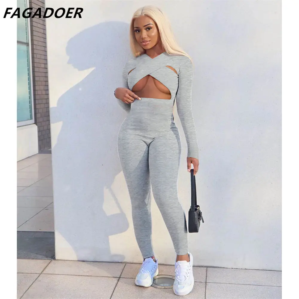 FAGADOER Women Sexy Hollow Bodycon Jumpsuit Autumn Solid Long Sleeve One Pieces Romper Fashion Nigth Club Party Overalls
FAGADOER Women Sexy Hollow Bodycon Jumpsuit Autumn Solid Long Sleeve One Pieces Romper Fashion Nigth Club Party Overalls