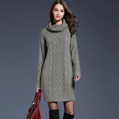 2020 Fall/Winter New Large Size Women Coat Clothing Knitwear Dress Fashionable Long Turtleneck Sweater Female
2020 Fall/Winter New Large Size Women Coat Clothing Knitwear Dress Fashionable Long Turtleneck Sweater Female