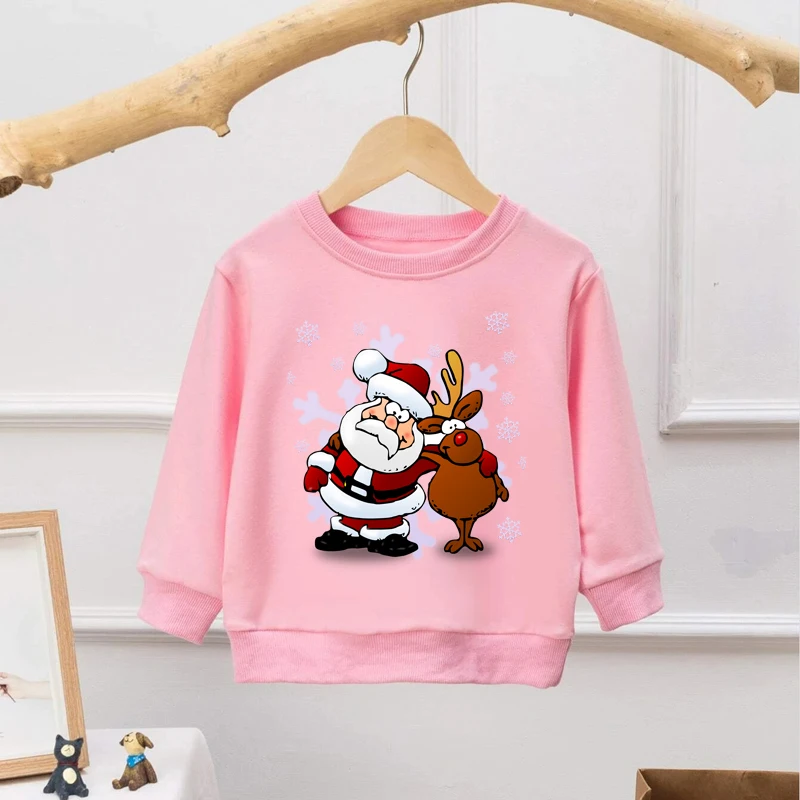 Cute Santa Claus Elk Printed Long Sleeve Kids Sweatshirt Fashion Casual Kids Harajuku Top Clothes Kids Christmas Gifts 1926
Cute Santa Claus Elk Printed Long Sleeve Kids Sweatshirt Fashion Casual Kids Harajuku Top Clothes Kids Christmas Gifts 1926