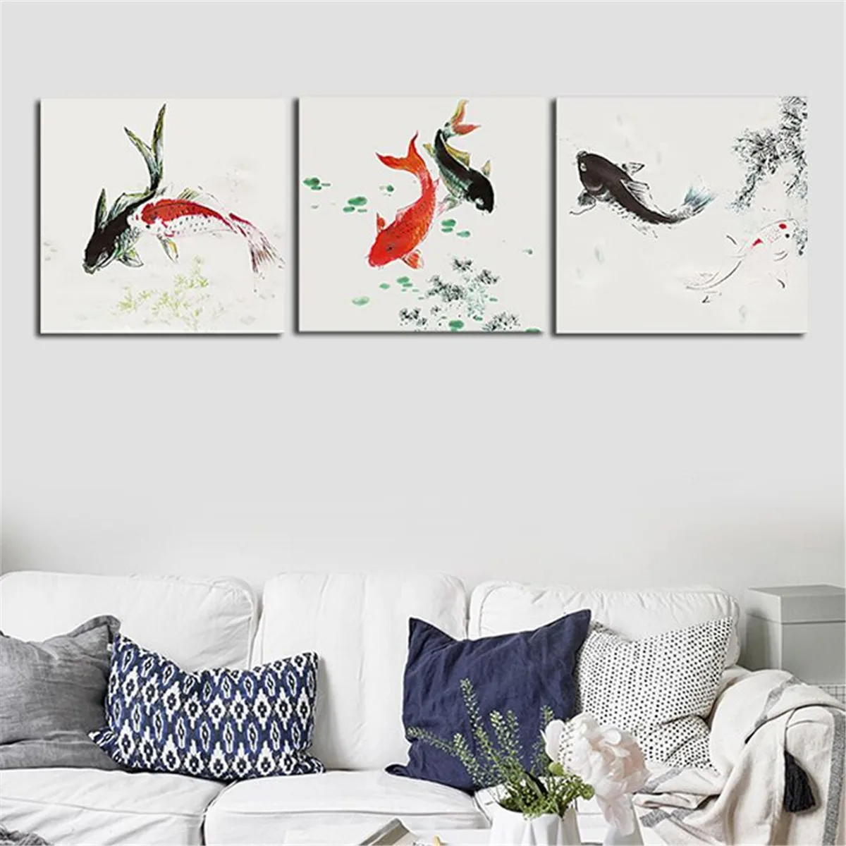3PCS Unframed Koi Fish Feng Shui Canvas Oil Painting Poster Canvas Wall Art Prints Picture Home Living Room Office Decor 50x50cm 
3PCS Unframed Koi Fish Feng Shui Canvas Oil Painting Poster Canvas Wall Art Prints Picture Home Living Room Office Decor 50x50cm