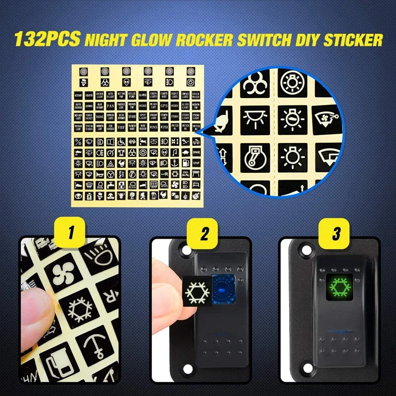 5 Gang Rocker Switch Panel Aluminum Switch Panel with Stickers Dual USB -Cigarette Lighter Socket Voltmeter Switch Panel
5 Gang Rocker Switch Panel Aluminum Switch Panel with Stickers Dual USB -Cigarette Lighter Socket Voltmeter Switch Panel