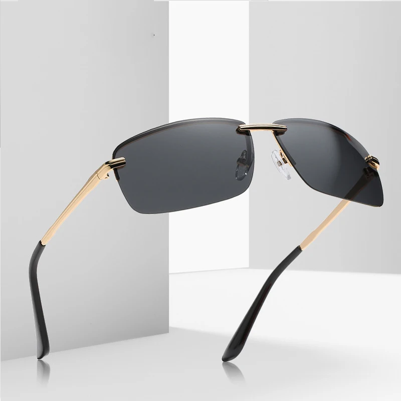 Classic Fashion Rectangle Rimless Night Vision Polarized Sunglasses For Men Travel Driving Sun glasses Male Fishing Eyewear 2021
Classic Fashion Rectangle Rimless Night Vision Polarized Sunglasses For Men Travel Driving Sun glasses Male Fishing Eyewear 2021