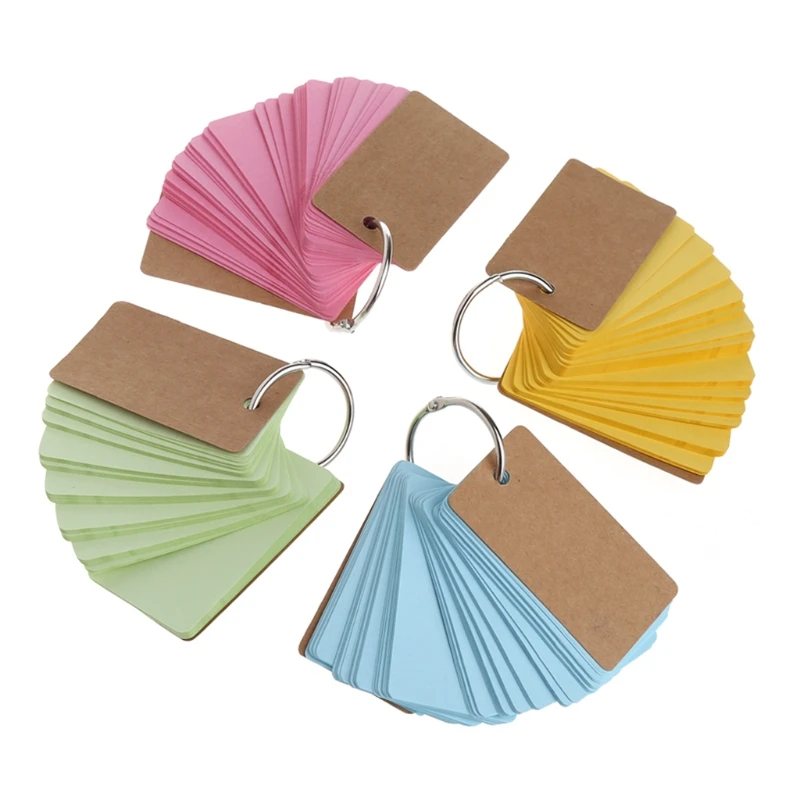 Kraft Paper Binder Ring Easy Flip Flash Cards Study Memo Pads DIY Stationery
Kraft Paper Binder Ring Easy Flip Flash Cards Study Memo Pads DIY Stationery
