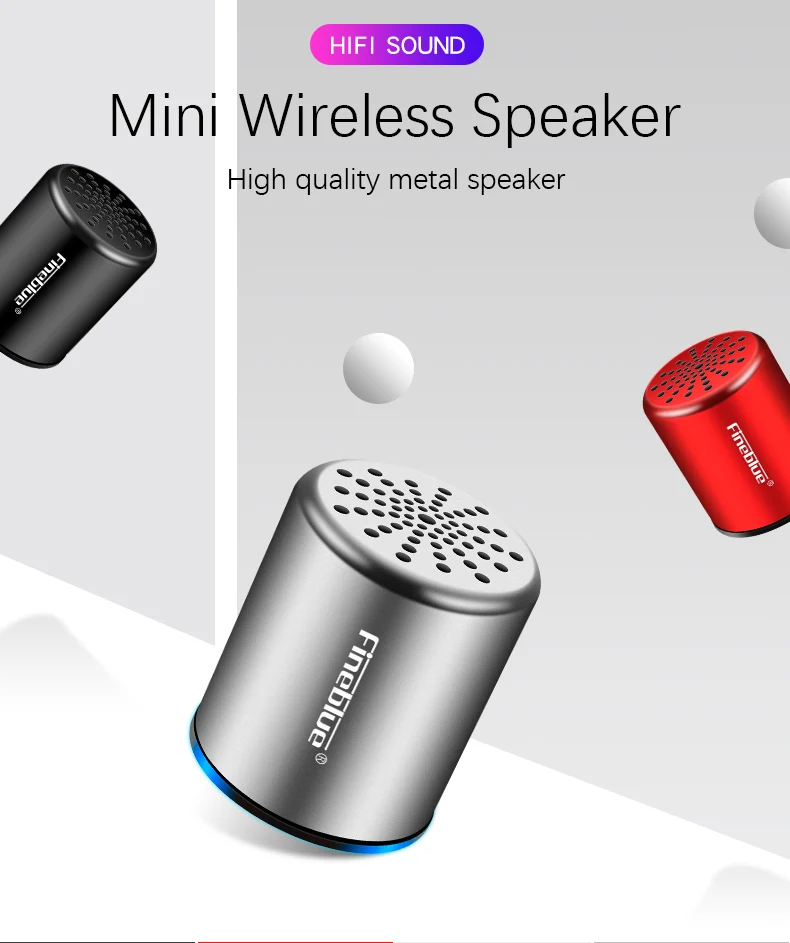 Mini Metal Bluetooth Speaker Wireless Speaker With Built-in Mic Portable Loudspeaker Heavy Bass Music Players Hands-free Calls
Mini Metal Bluetooth Speaker Wireless Speaker With Built-in Mic Portable Loudspeaker Heavy Bass Music Players Hands-free Calls