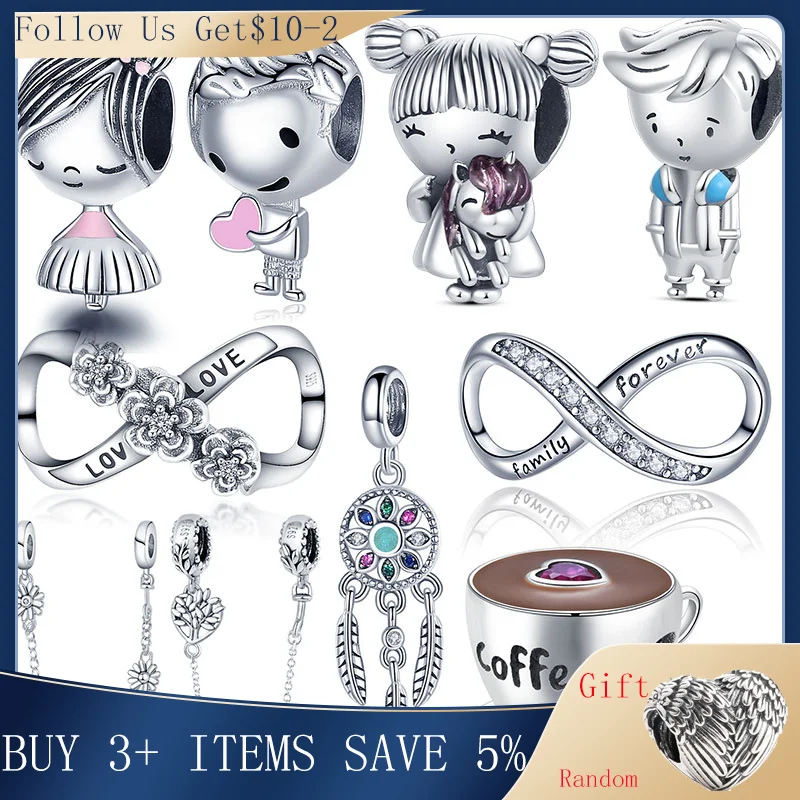 Hot Sale 925 Sterling Silver Coffee Cup And Girl Boy Charm Bead Fit Original Pandora Bracelets DIY Jewelry For Women Gift
Hot Sale 925 Sterling Silver Coffee Cup And Girl Boy Charm Bead Fit Original Pandora Bracelets DIY Jewelry For Women Gift