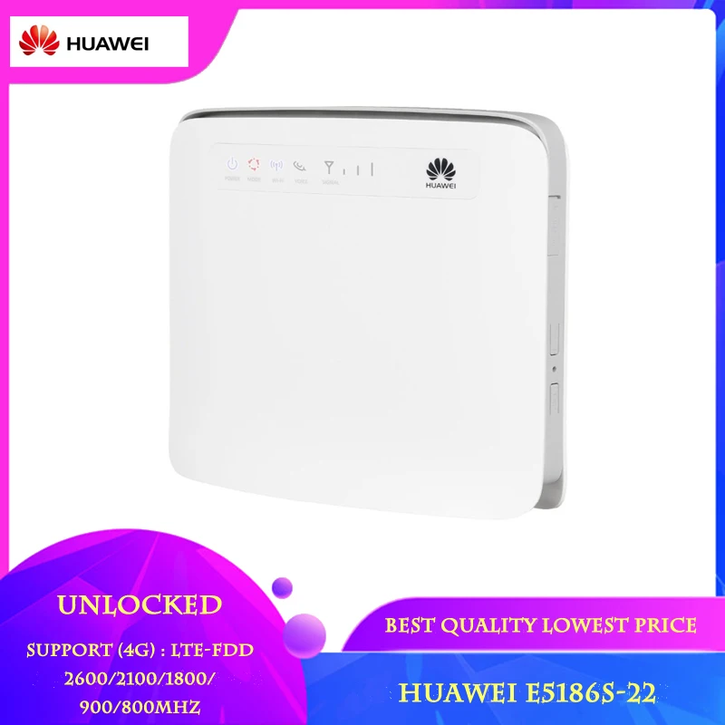 Новый разблокированный Huawei E5186s-22 4G Cat6 беспроводной маршрутизатор мобильный шлюзовой маршрутизатор LTE FDD 800/900/1800/2100/2600 МГц TDD2600Mhz
Новый разблокированный Huawei E5186s-22 4G Cat6 беспроводной маршрутизатор мобильный шлюзовой маршрутизатор LTE FDD 800/900/1800/2100/2600 МГц TDD2600Mhz