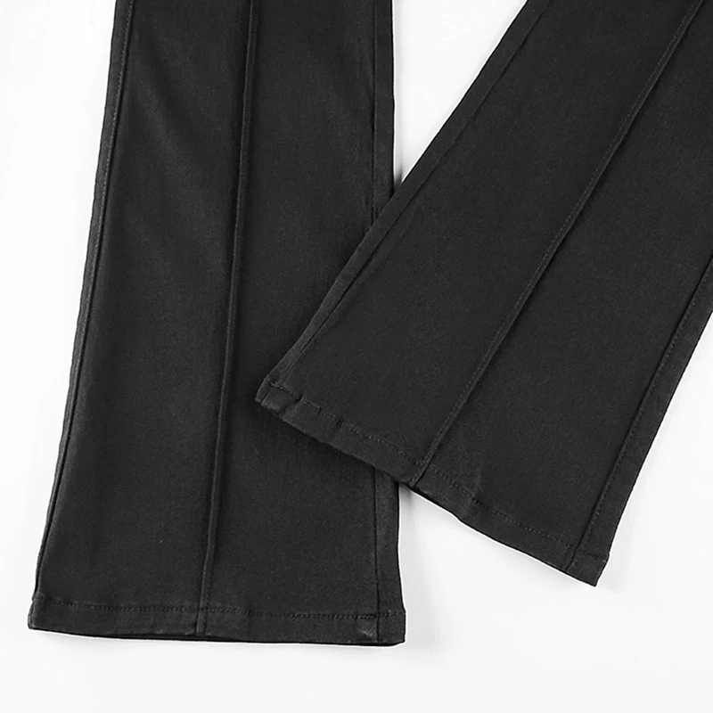 MoneRffi Indie Aesthetics Slim Low Waist Flare Pants E-girl Vintage Pockets Solid Y2K Pants Autumn 90s Fashion Black Trousers
MoneRffi Indie Aesthetics Slim Low Waist Flare Pants E-girl Vintage Pockets Solid Y2K Pants Autumn 90s Fashion Black Trousers