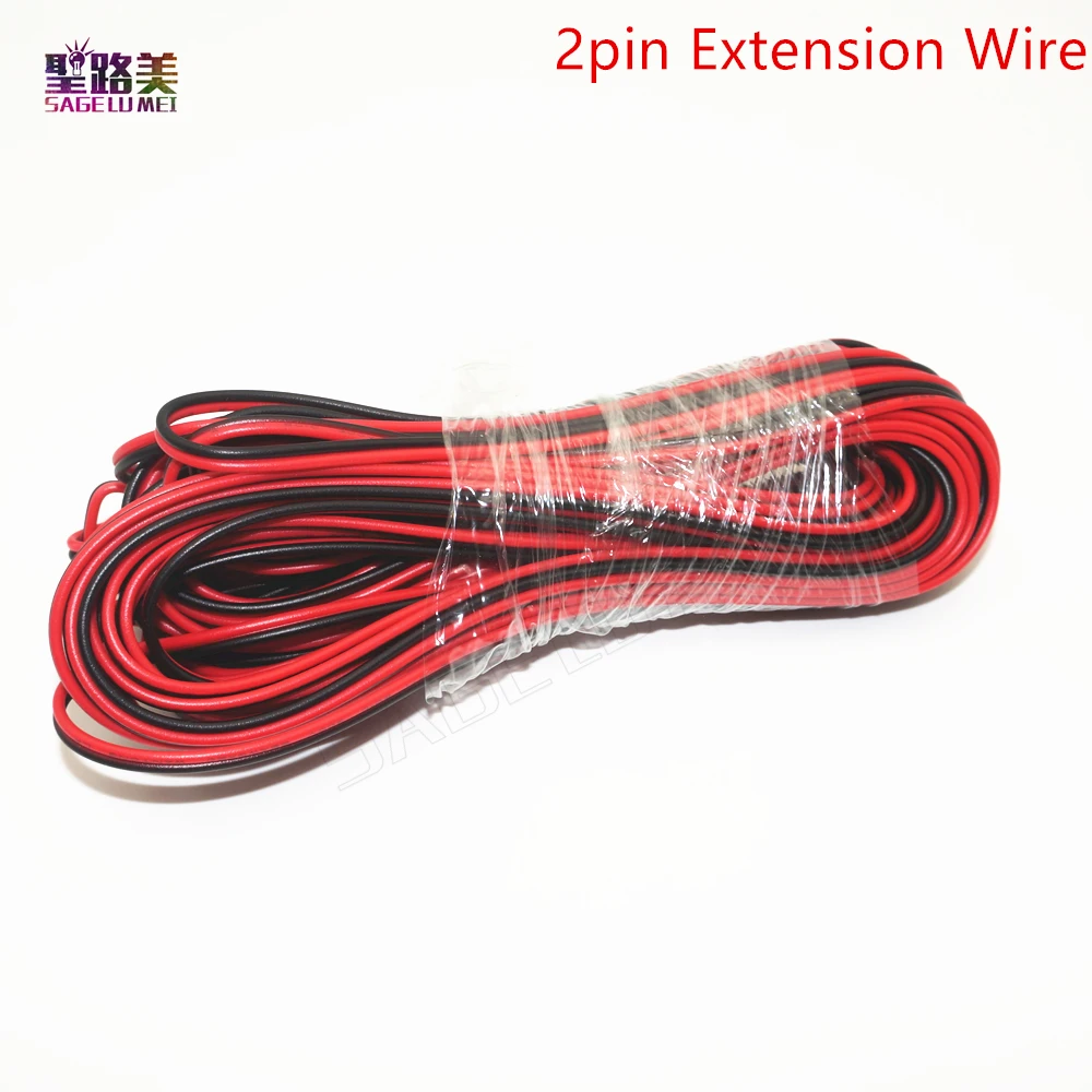 

5m/10m 22 AWG 2pin/3pin/4pin /5pin Wire Extension Cable For 5050 3528 Single Color ws2812b 2811 2801 5050 RGBW LED Strip Light