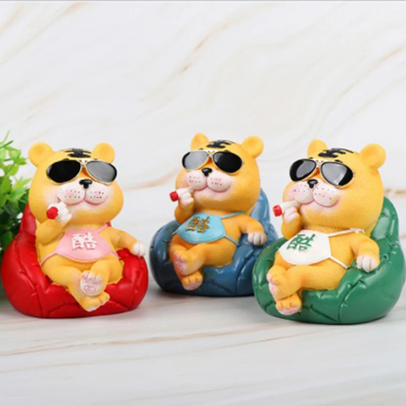 1pc Cartoon Cute Little Tiger Small Statue Little Figurine Crafts car Ornament #1
1pc Cartoon Cute Little Tiger Small Statue Little Figurine Crafts car Ornament #1