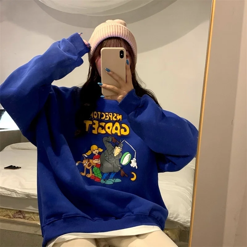 Осенне-зимний утепленный женский свитер с круглым вырезом и флисовой подкладкой 
Осенне-зимний утепленный женский свитер с круглым вырезом и флисовой подкладкой