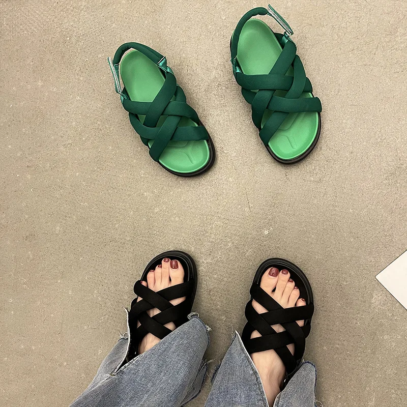 Summer Beach Flat Sandals Women PU 2021 Fashionable and Comfortable Slippers Summer Lazy Outdoor Sexy Sandals Women 
Summer Beach Flat Sandals Women PU 2021 Fashionable and Comfortable Slippers Summer Lazy Outdoor Sexy Sandals Women