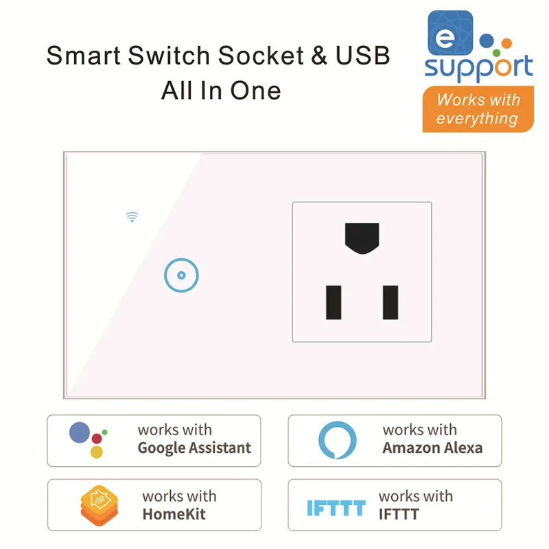 Умный настенный светильник, сенсорный, все в одном, работает с alexa google assistant IFTTT
Умный настенный светильник, сенсорный, все в одном, работает с alexa google assistant IFTTT