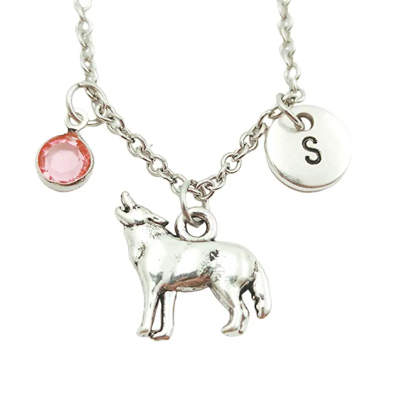 New Wolf Creative Initial Letter Monogram Birthstone Necklace Fashion Jewelry Women Christmas Gifts Accessories Pendants 
New Wolf Creative Initial Letter Monogram Birthstone Necklace Fashion Jewelry Women Christmas Gifts Accessories Pendants