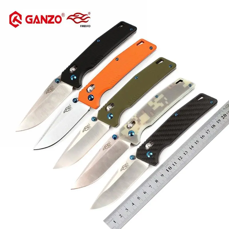 Фото Ganzo Firebird FB7601 58 60HRC 440C G10 или ручка из углеродного волокна с шарикоподшипником