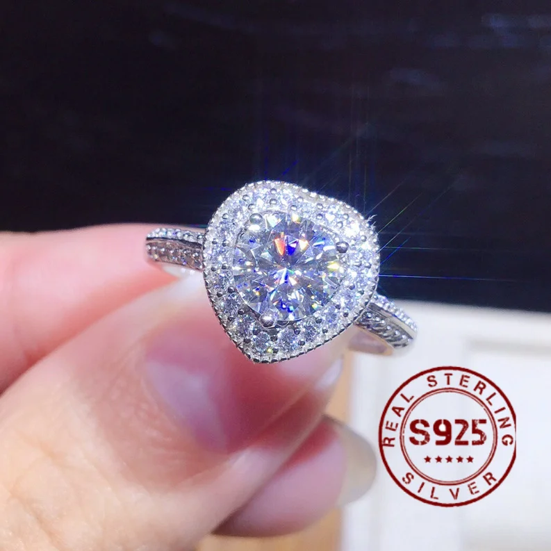 Fine Jewelry Heart Shaped Diamond Rings for Women Adjustable Sterling Silver 925 Ring Engagement Wedding Gemstone Birthday Gift
Fine Jewelry Heart Shaped Diamond Rings for Women Adjustable Sterling Silver 925 Ring Engagement Wedding Gemstone Birthday Gift