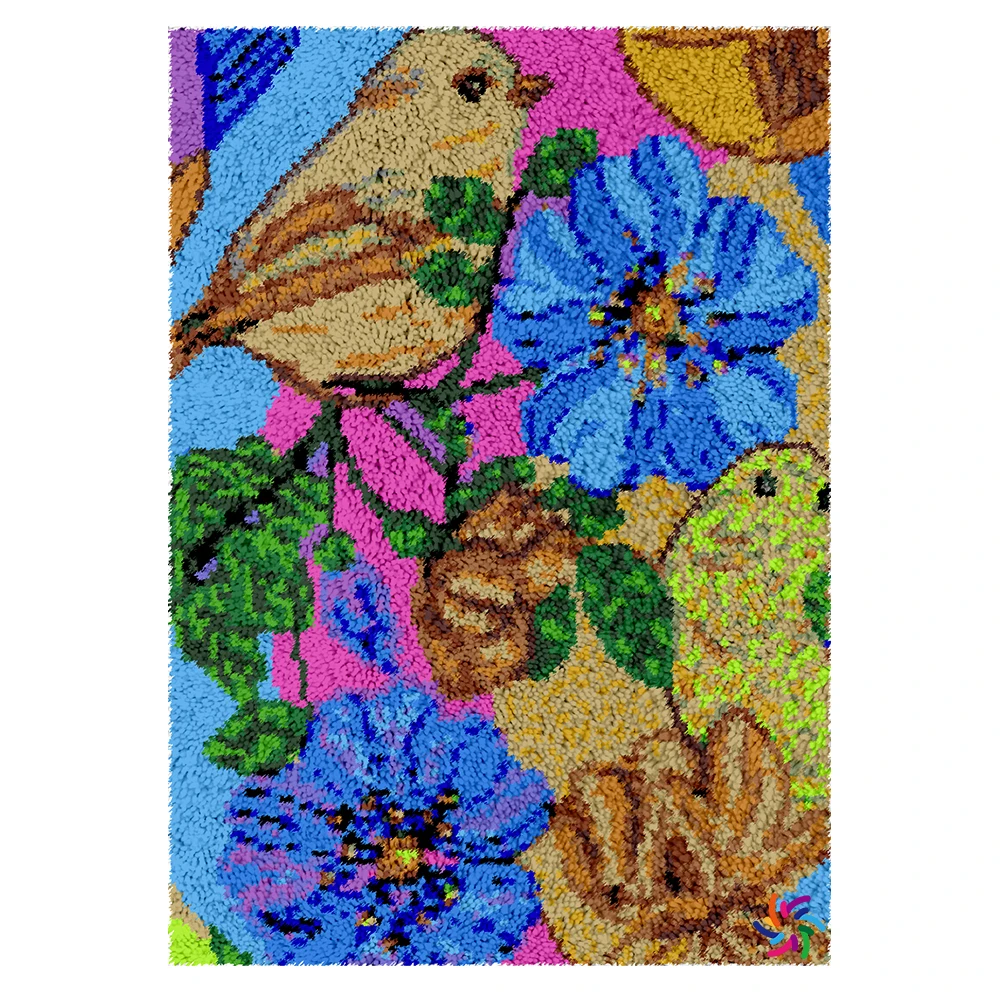 Plush Carpet Crocheted DIY Bird Wall Tapestry Color Printing Grid Cloth Crafts Latch Hook Kits Rug Handmade Gift C647
Plush Carpet Crocheted DIY Bird Wall Tapestry Color Printing Grid Cloth Crafts Latch Hook Kits Rug Handmade Gift C647