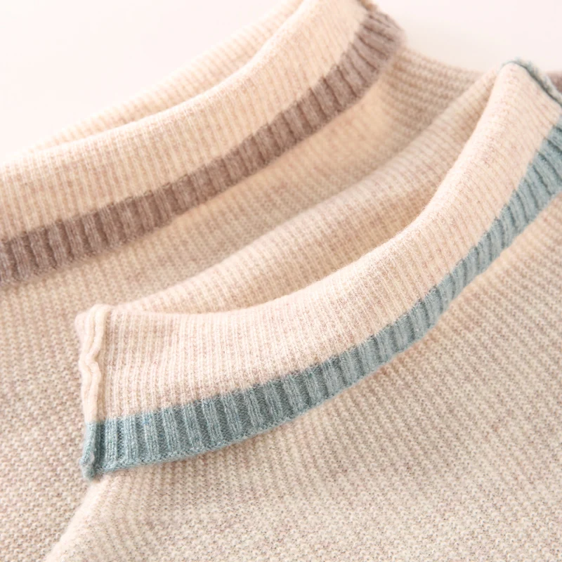 100% Pure Wool Women's Sweater High Collar Padded Pullover Bottoming Shirt Warm Fashion Color Matching Loose Cashmere Sweater
100% Pure Wool Women's Sweater High Collar Padded Pullover Bottoming Shirt Warm Fashion Color Matching Loose Cashmere Sweater