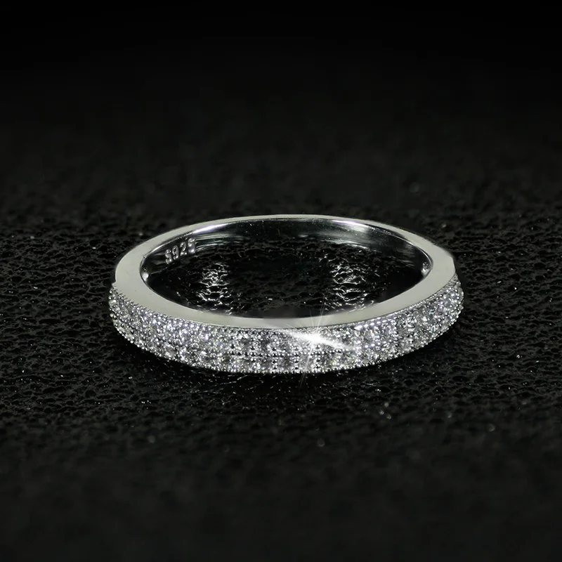 Solid Real 925 Sterling Silver Wedding eternity band Ring For women fashion Valentine's Day anniversary finger jewelry R779AS
Solid Real 925 Sterling Silver Wedding eternity band Ring For women fashion Valentine's Day anniversary finger jewelry R779AS